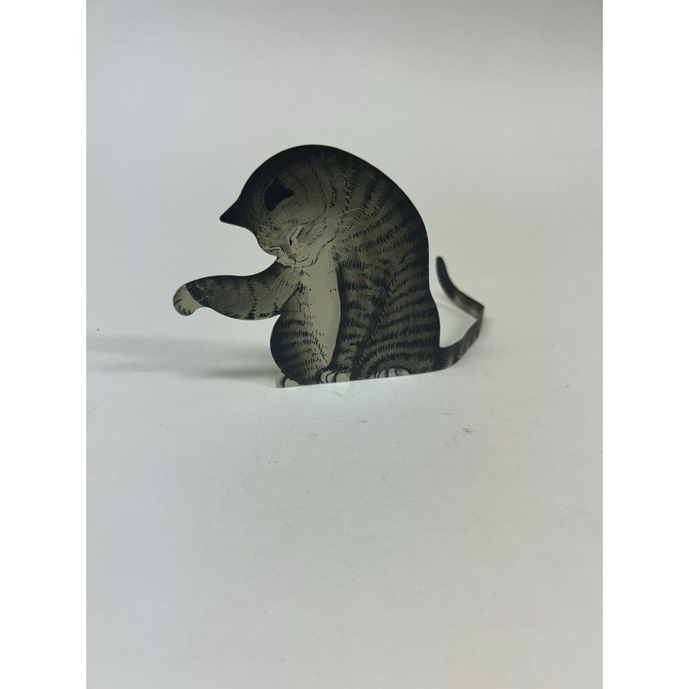 Kitty Ohio Wholesale Cute Cat Bendable Tail Vintage Rare Cottage Core Metal